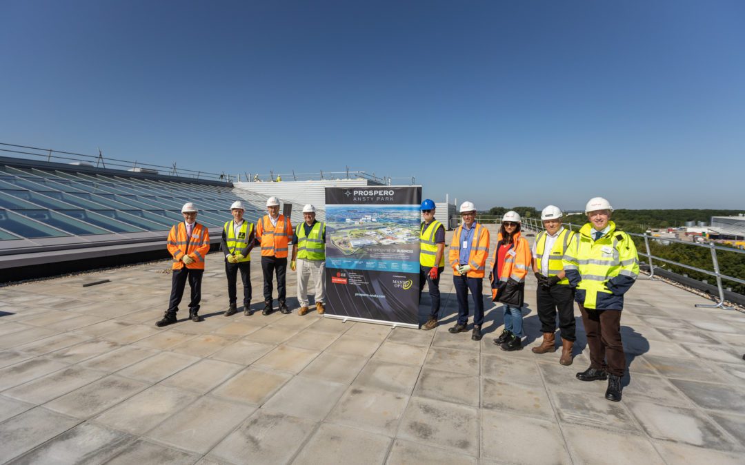 Manse Opus and Cadent celebrate the topping out of Cadent’s new premises at Prospero Ansty Park